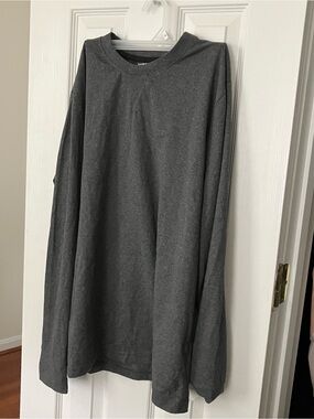 Ashford & Brooks Gray Long Sleeve Shirt